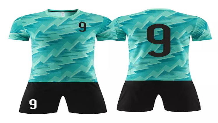 Turquoise football jersey
